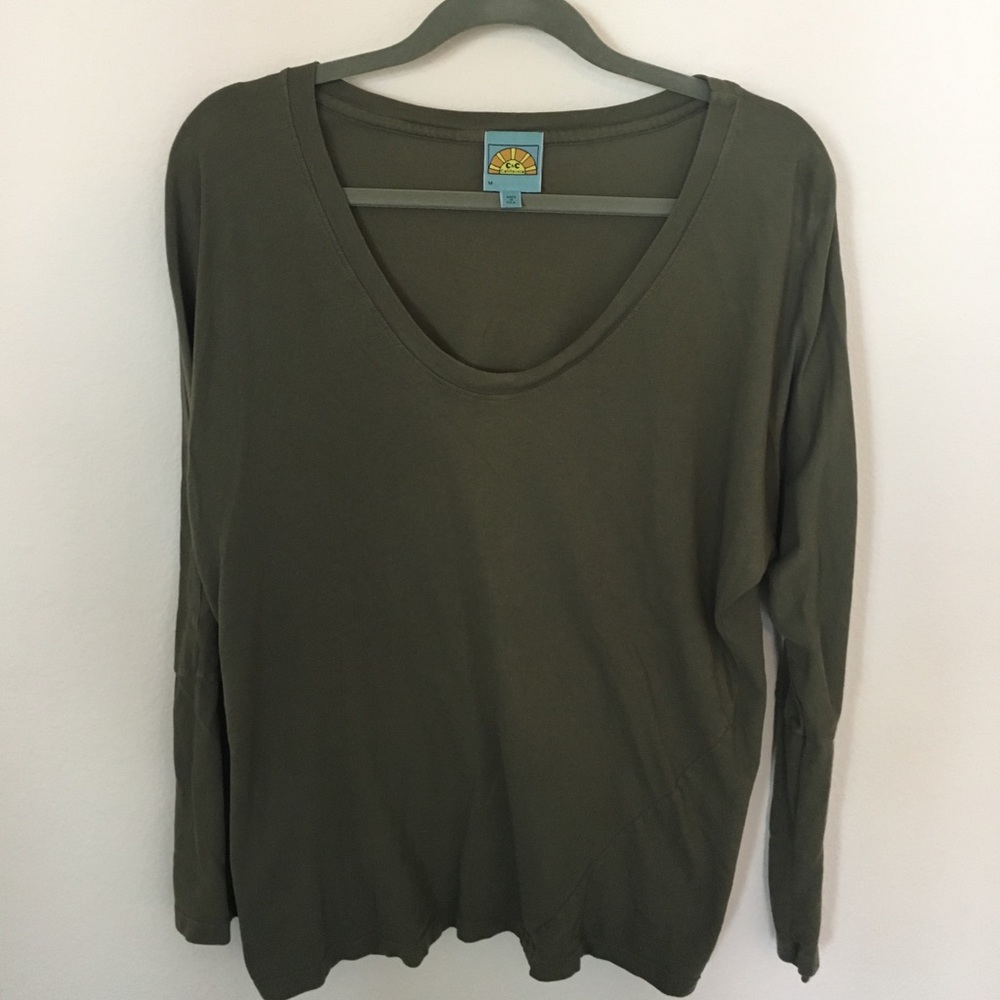 Olive Green Long Sleeve Tee